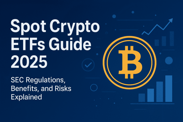 Spot Crypto ETFs Guide 2025 with SEC Regulations, Benefits, and Risks Explained